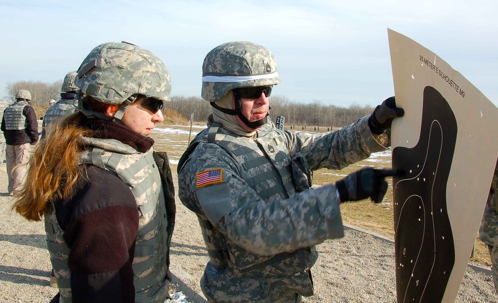 Civilian Expeditionary Workforce Graduates Train with M-9 Pistol