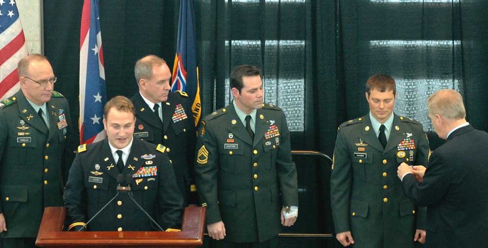 Ohio Governor Honors National Guard Soldier with Silver Star
