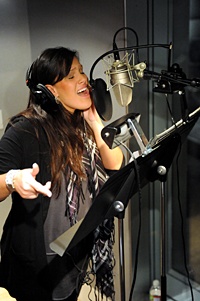 Operation Rising Star Winner Lisa Pratt Records Song at Firehouse Studios