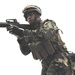 Iraqi Soldier Practices Room Clearing at Combat Outpost