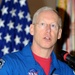 Astronaut Presents Space Station Flag to Wounded Soldiers
