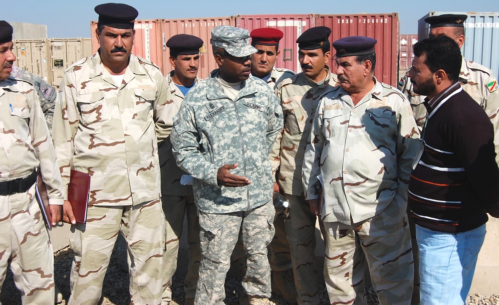 U.S. Army Sergeant Advises Iraqi Army Leaders at Contingency Operating Base Adder