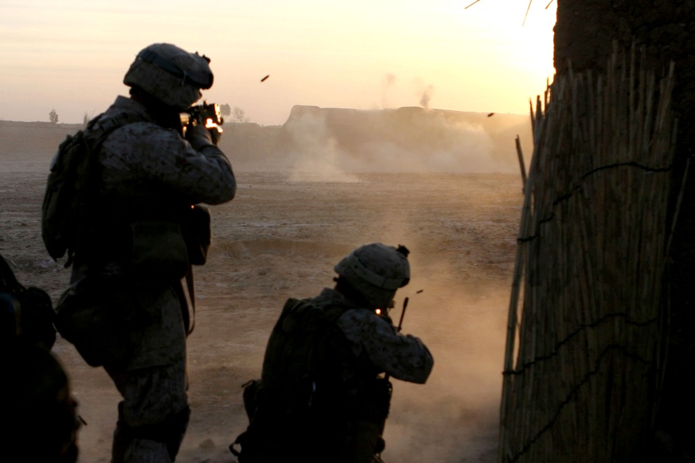 Marines Engage Insurgents in Firefight in Afghanistan's Helmand Province