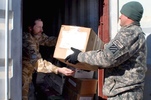Army Officer Delivers Supplies to New Zealand Chaplain in Afghanistan
