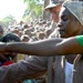 Haitians Organize Food Distribution with U.S. Troops in Port-au-Prince
