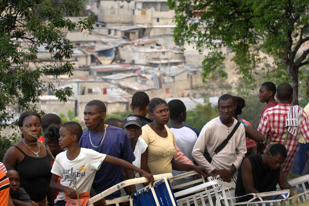 Soldiers Establish Forward Operating Base to Aid Earthquake Victims in Haiti