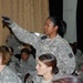 Sgt. Williams Briefs Female Soldiers on Base Security in Iraq
