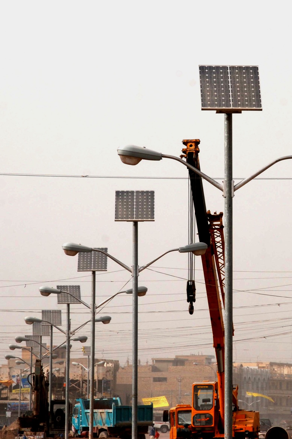 U.S. Army Corps of Engineers Lights Up Fallujah with Solar-Powered Street Lamps