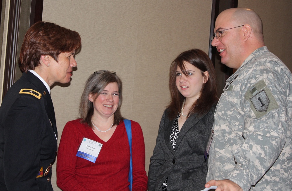 Army General Talks with Soldier and Family at Suicide Prevention Conference