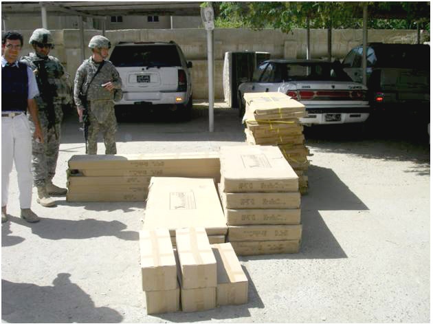 U.S. Soldiers Deliver Desks to Nasiriyah University Law School in Iraq