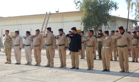 Border Enforcement Academy Students Prepare for Inspection in Iraq