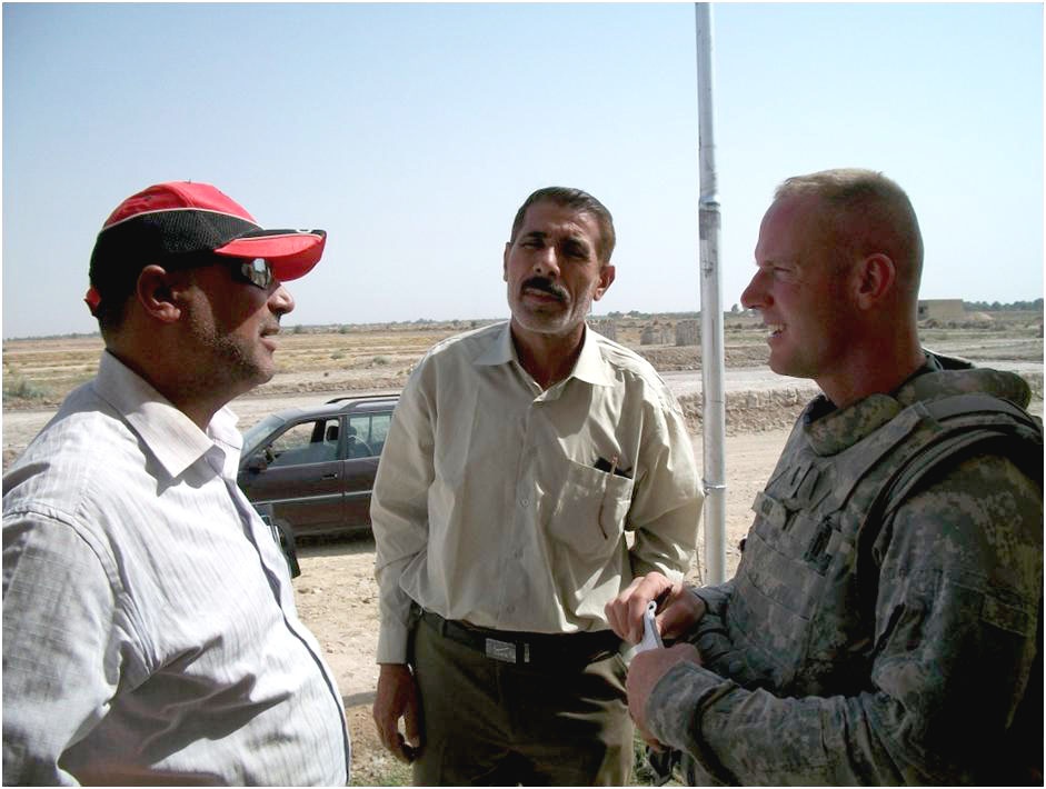 U.S. Army Officer Collaborates with Iraqi School Principal