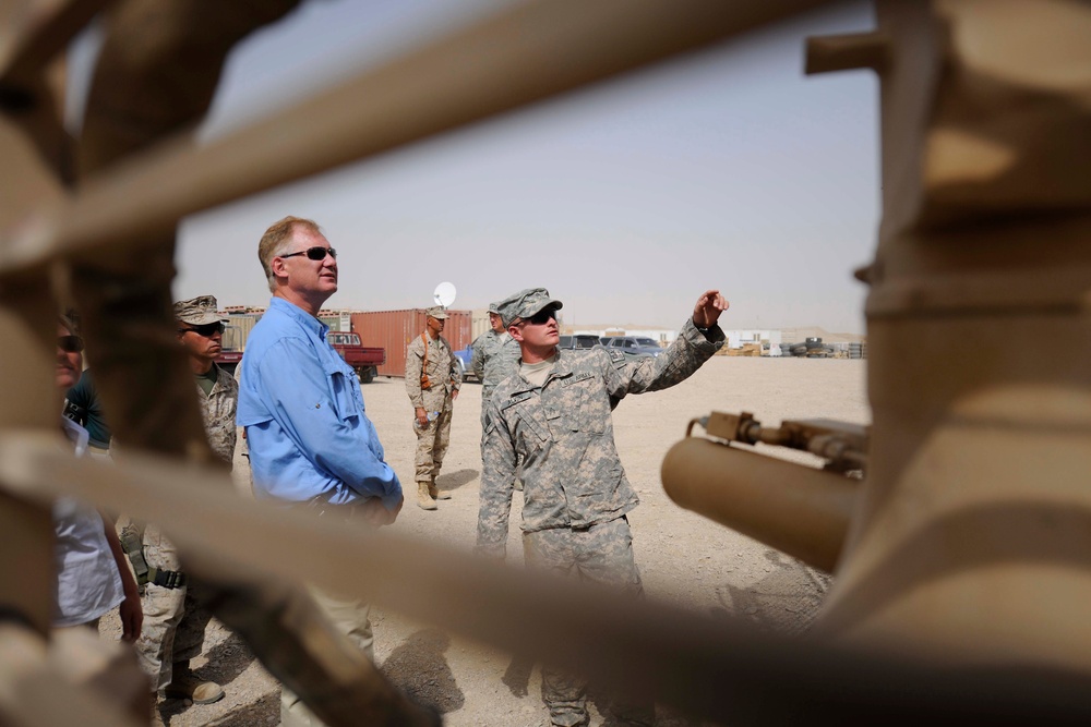 Deputy Defense Secretary Inspects Mine-Resistant Vehicles in Afghanistan