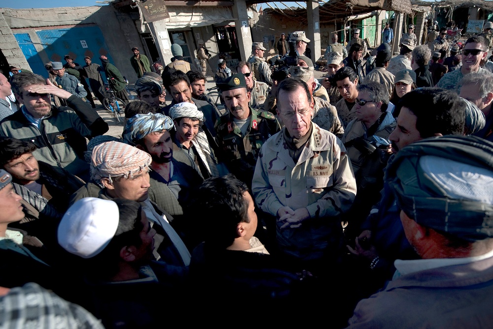 U.S. Military Leader Engages with Afghan Villagers