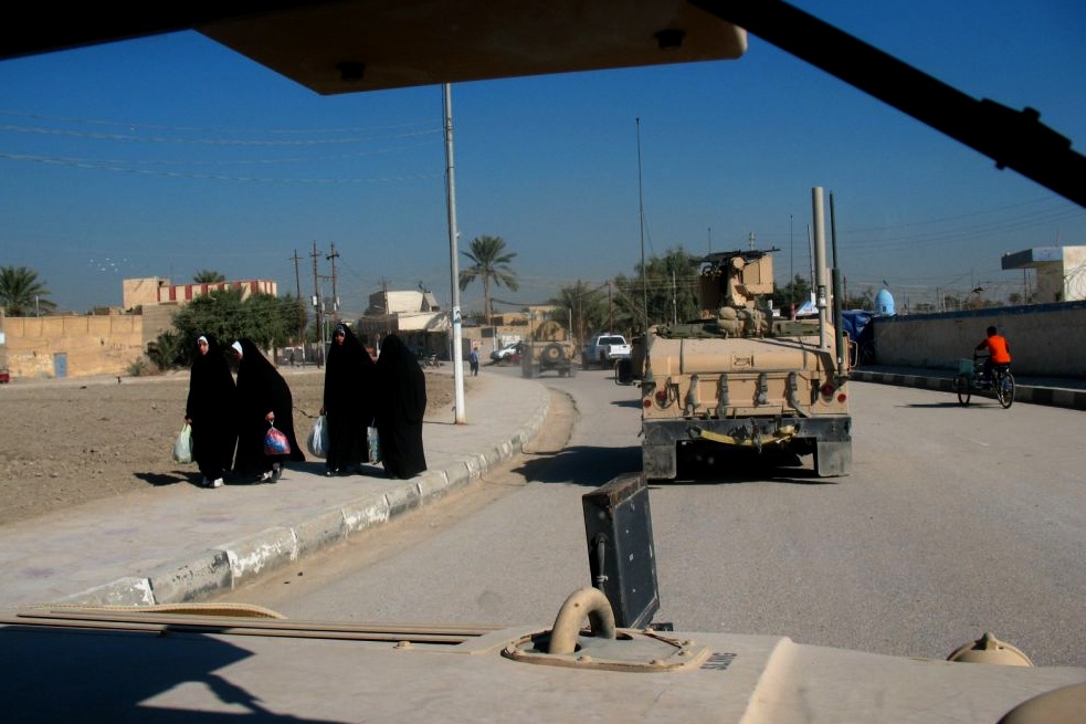 U.S. Troops Check Polling Sites in Najaf Ahead of Iraqi Elections