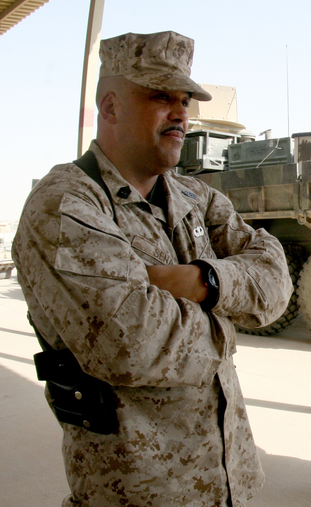 Veteran Marine 1st Sgt. Viriato B. Sena Leads Troops in Iraq Drawdown