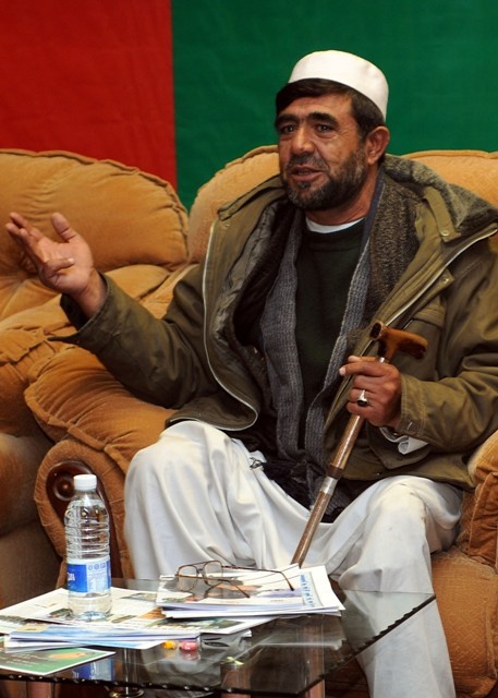 Afghan Amputee Urges Vigilance Against Enemy Activities