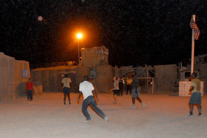 Multinational Troops Bond Over Soccer Match in Iraq