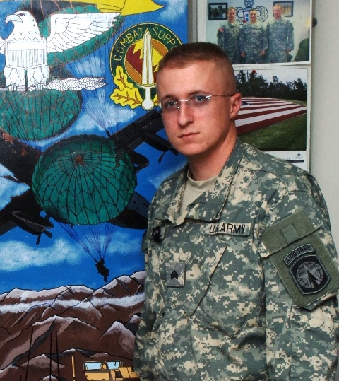 Army Sgt. Paints Artwork on Brigade Commander's Office Door in Afghanistan