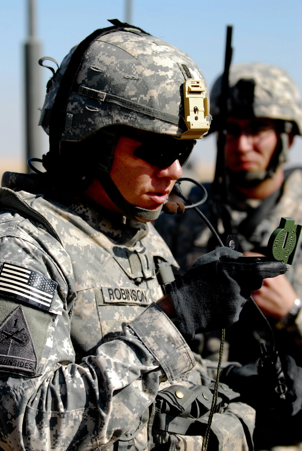 Army Officer Coordinates Air Support During Training in Iraq