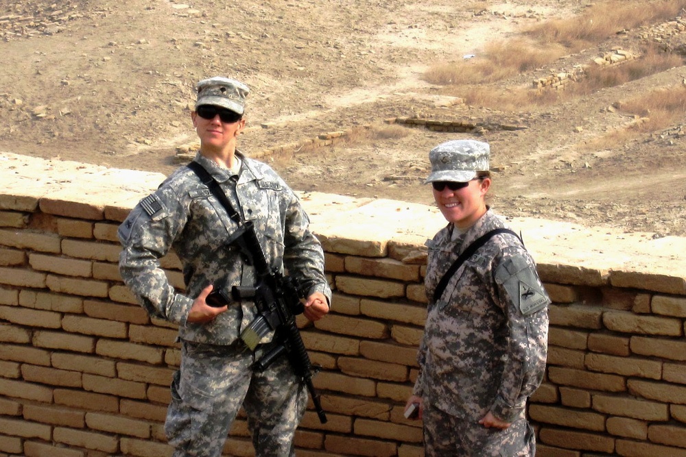 Soldiers Tour Ancient Ziggurat in Iraq