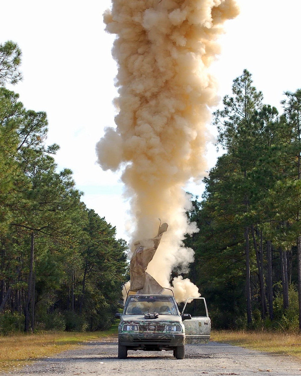 Simulated Bomb Detonates During Training Exercise at Camp Blanding