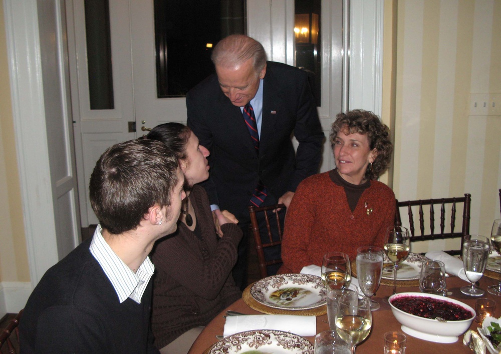 Vice President Biden Hosts Wounded Troops and Families for Thanksgiving Meal