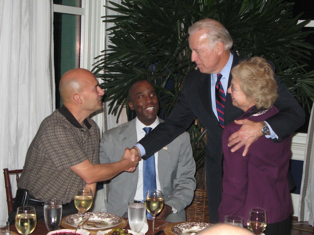 Vice President Biden Hosts Wounded Troops for Thanksgiving Meal