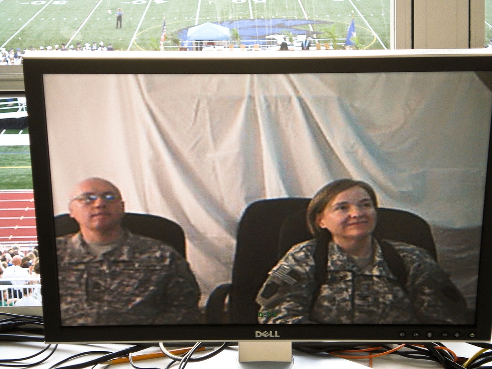 Army Leaders Watch High School Graduation from Iraq