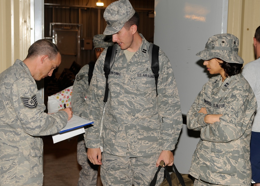 Air Force Couple Reunites at Southwest Asia Air Base
