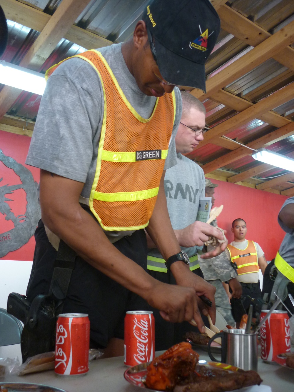 Army First Sergeant Competes in Iraq Barbecue Cook-Off