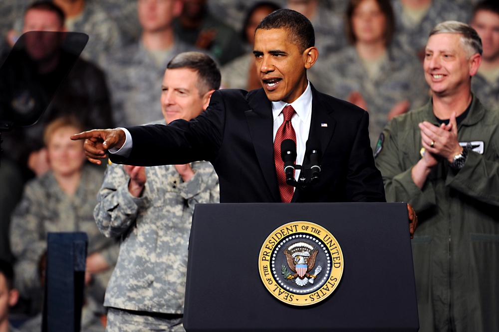 Obama Visits Elmendorf Air Force Base, Addresses Military and Civilians