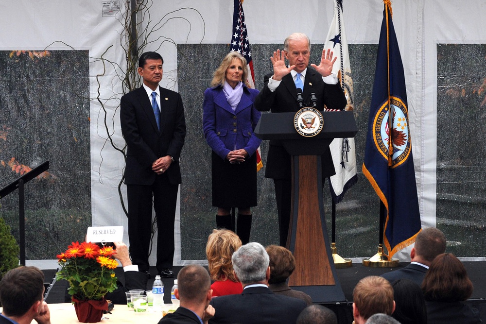 Biden Hosts Veterans Day Luncheon at Vice President's Residence