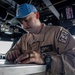 USS Mahan (DDG 72) Sailor Stands Bridge Watch