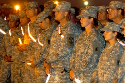 Soldiers Hold Twilight Vigil to Honor Fort Hood Victims