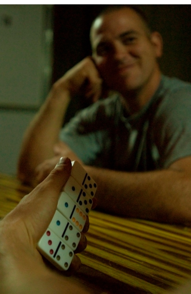 Army Soldiers Enjoy Downtime with Dominoes Game in Iraq