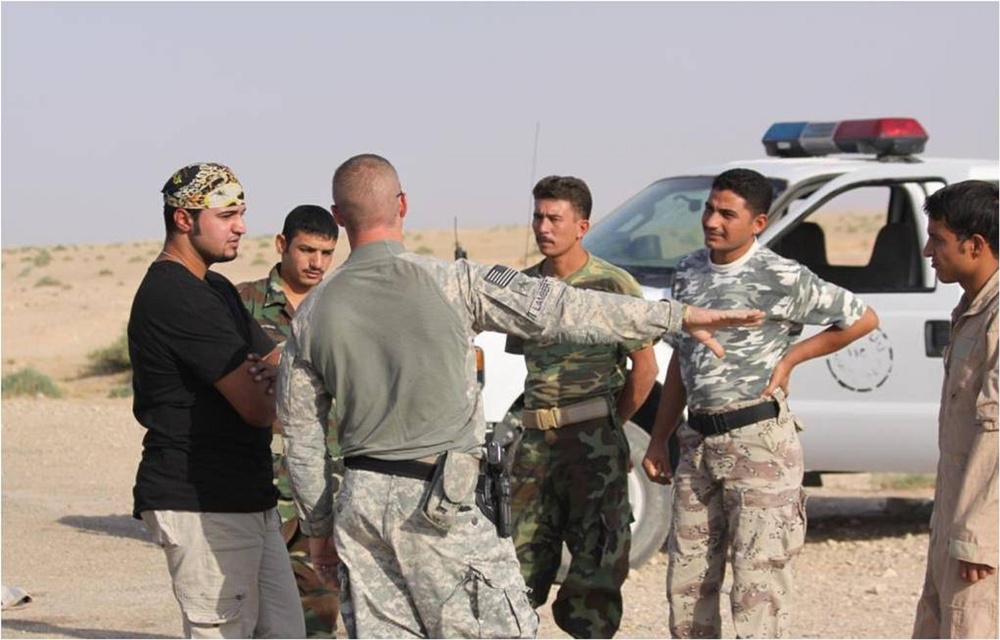 U.S. Army Sergeant Trains Iraqi Soldiers on Personnel Search Procedures