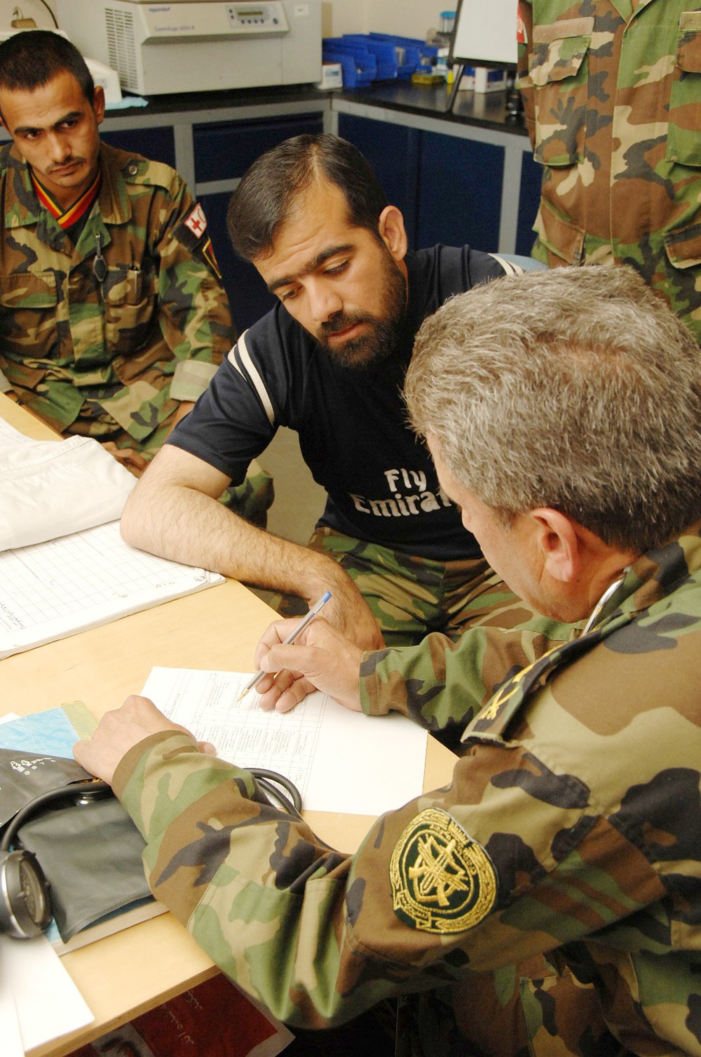 Afghan Soldiers Donate Blood at Kandahar Hospital