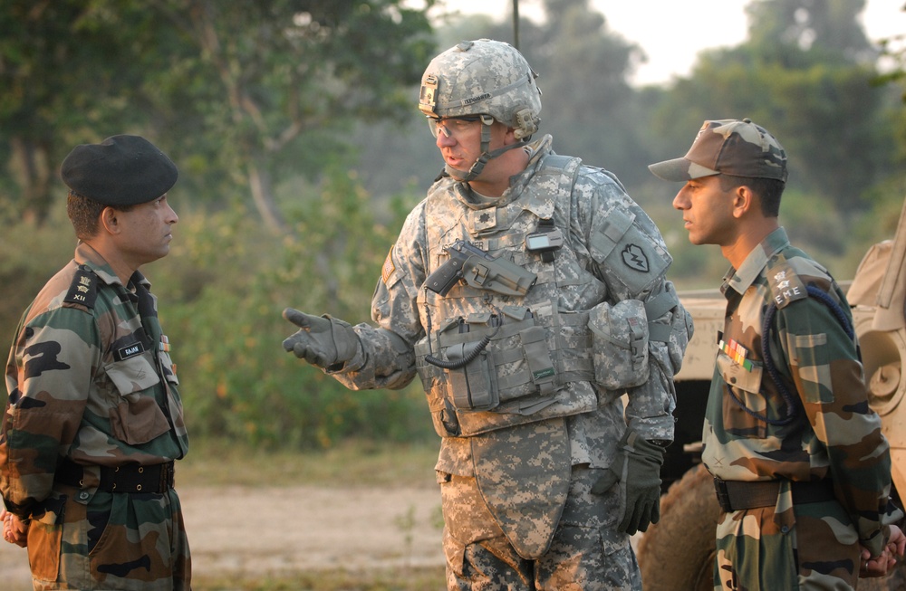 U.S. and Indian Armies Conduct Joint Training Exercise in India