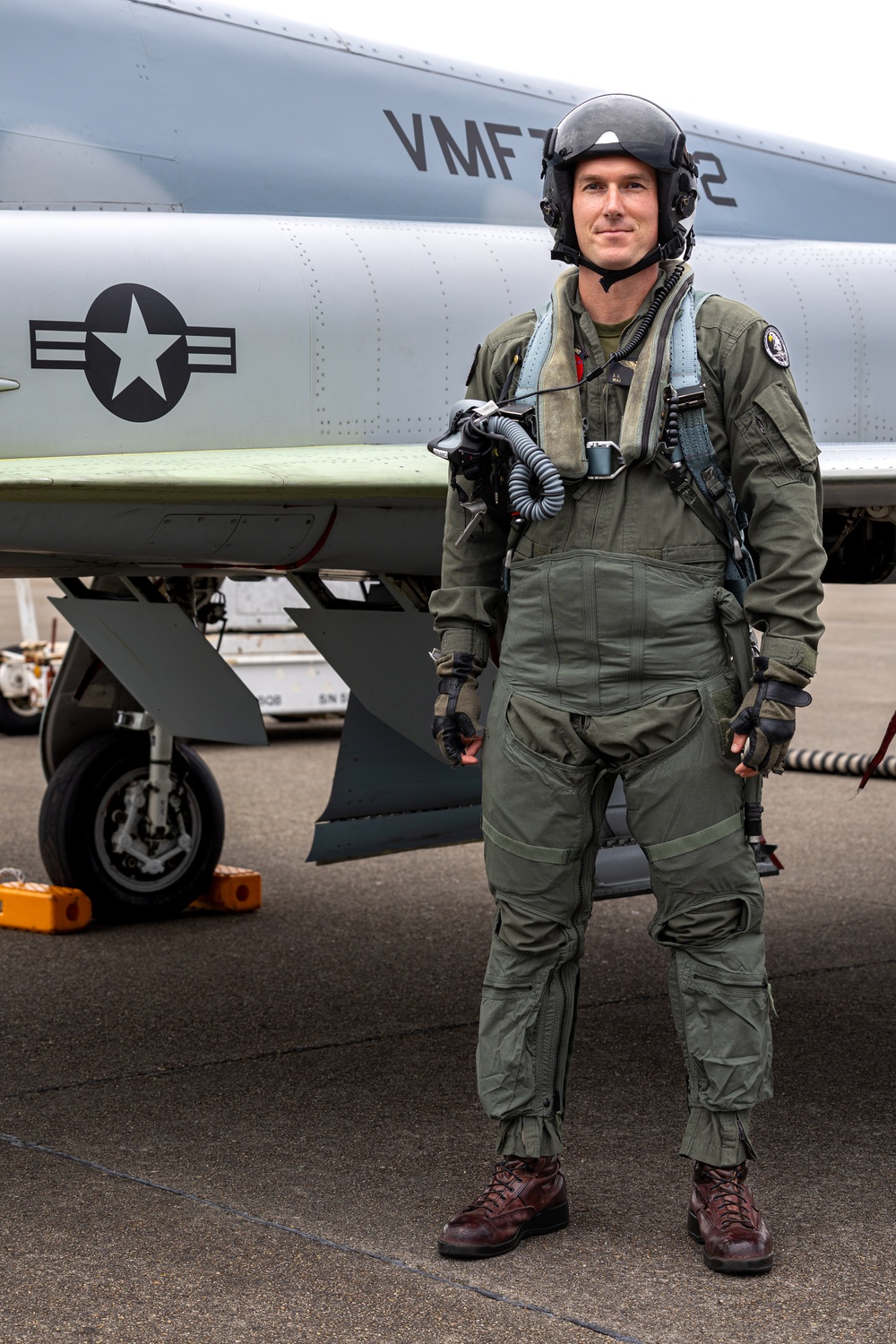 In Flight and Fuel: Marine Pilots fly an F-5 in Joint Base Cape Cod