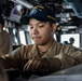 USS Mahan (DDG 72) Sailor Stands Bridge Watch
