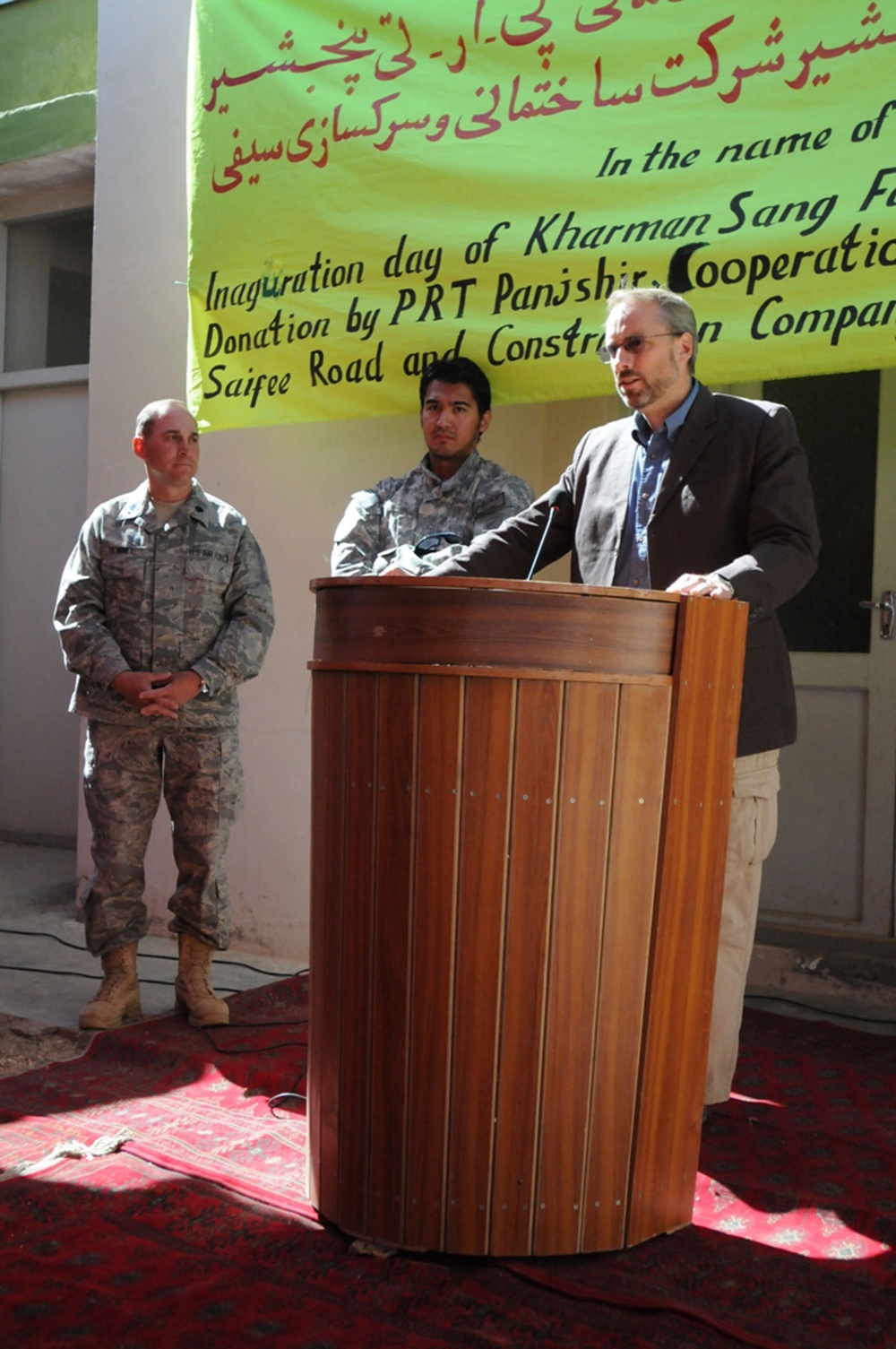 U.S. Official Speaks at Road Opening in Afghanistan's Panjshir Province