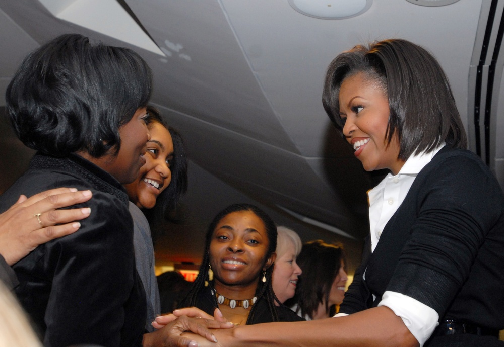 First Lady Michelle Obama Meets with VA Employees, Expresses Gratitude