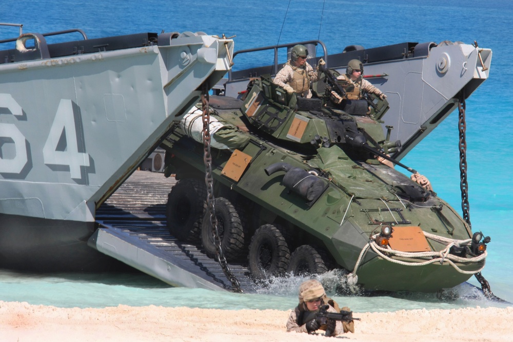Marines Assault Beach in Amphibious Demonstration During Bright Star 2009