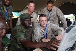 Marines, Ugandan Soldiers Troubleshoot Tactical Chat Program During African Endeavor Exercise
