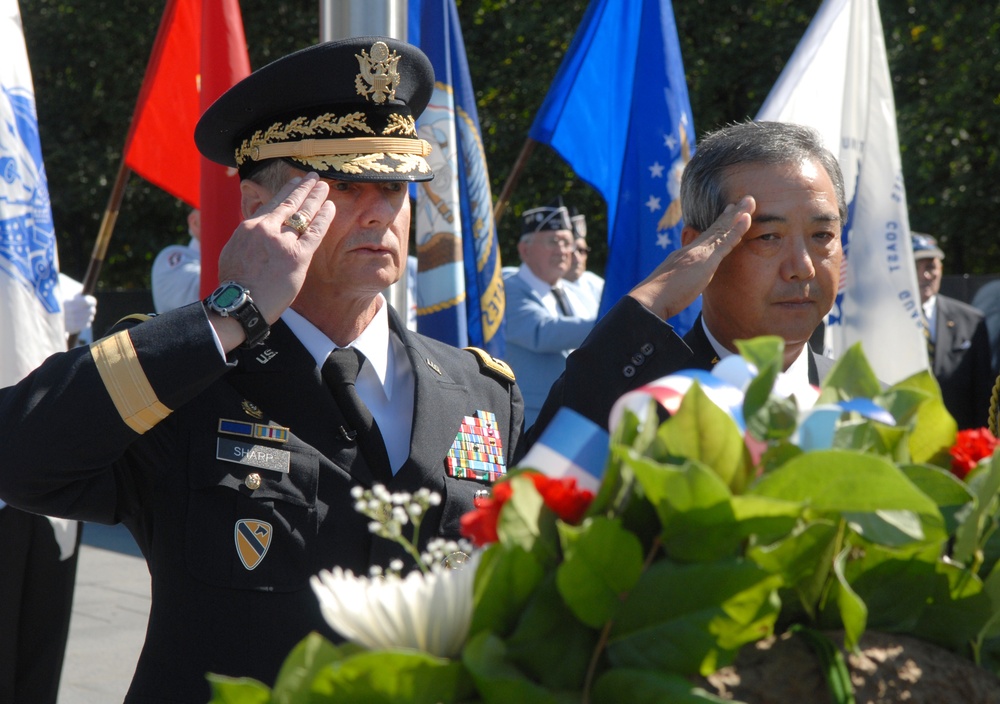 U.S. and Korean Military Leaders Honor Korean War Veterans