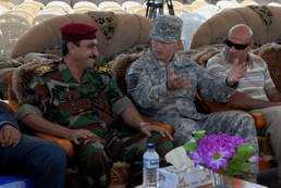 U.S. and Iraqi Military Leaders Inaugurate Cargo Transload Area at Iraq-Iran Border Crossing