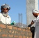 Workers Build Internal Wall for New School in Afghanistan's Kunar Province