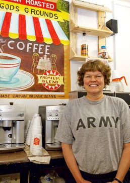 Kansas National Guard Sergeant Major Runs Free Coffee Shop for Soldiers in Iraq