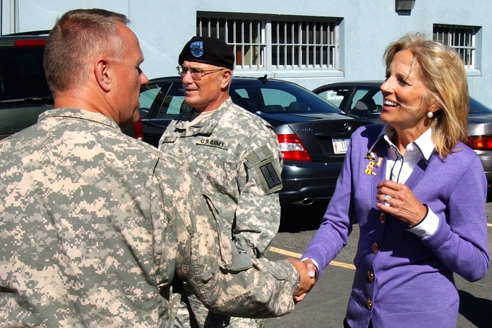 Jill Biden Visits New York National Guard Headquarters